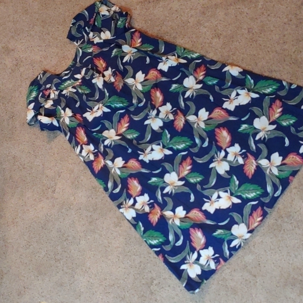 𝅺HAWAIIAN Lounge Dress | Tulip sleeve Muumuu | House Dress